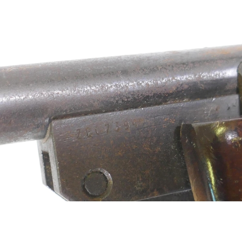 48 - A BSA Meteor break barrel air rifle, serial no ZE07394, 105cm long