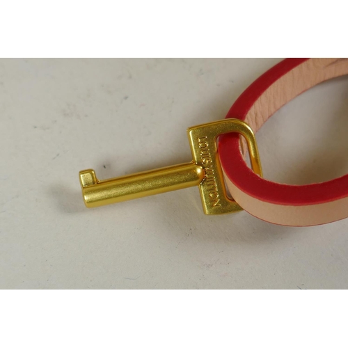 638 - Louis Vuitton jewellery box (coffret Joaillerie) with monogram design, brass mounts and branded carr... 