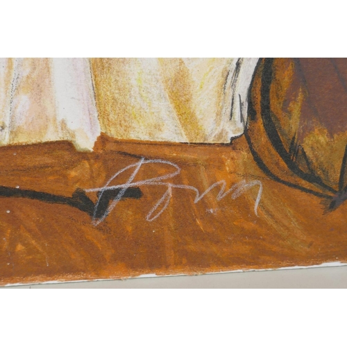 840 - After Julio Pomar, abstract still life, signed within the plate, lithograph on paper laid on ca... 