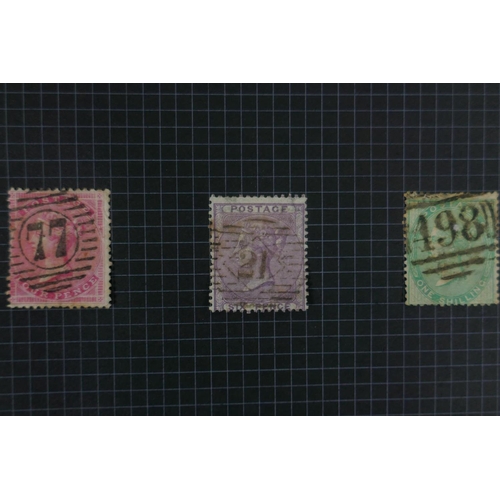 87 - An album of C19th to early C20th British stamps to include a Penny Black with four good margins and ... 