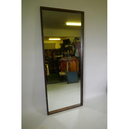 1106 - A full length wall mirror, 76 x 186cm