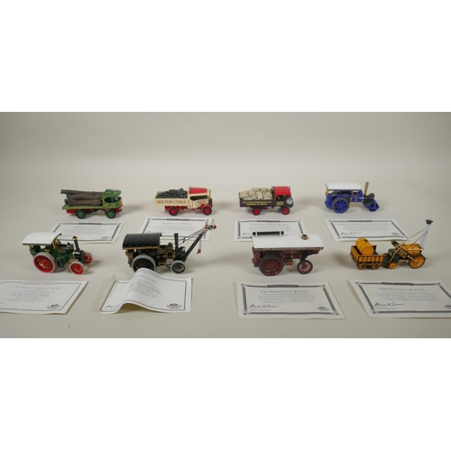 118 - Eight Matchbox Collectables diecast model steam powered engines from the Steam powered vehicles coll... 