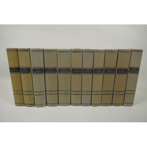 136 - A collection of Russian literature to include The Complete Works of Fyodor Dostoevsky, volumes 1-10,... 