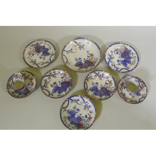 20 - A quantity of Copeland & Garrett late Spode tobacco leaf pattern plates, dishes and tea cups