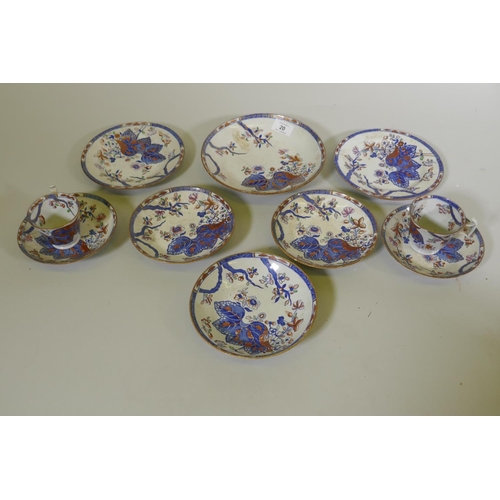 20 - A quantity of Copeland & Garrett late Spode tobacco leaf pattern plates, dishes and tea cups