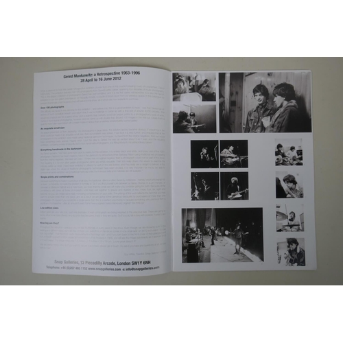 201 - Gered Mankowitz, a Retrospective 1963-1996, signed exhibition catalogue containing numerous images o... 