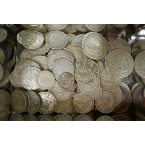 229 - A large quantity of C19th and C20th British coinage and bank notes, and a quantity of world coinage