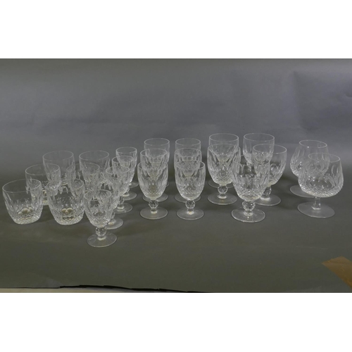 25 - A collection of Waterford 'Coleen' pattern drinking glasses