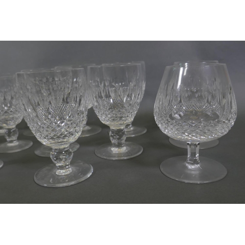 25 - A collection of Waterford 'Coleen' pattern drinking glasses