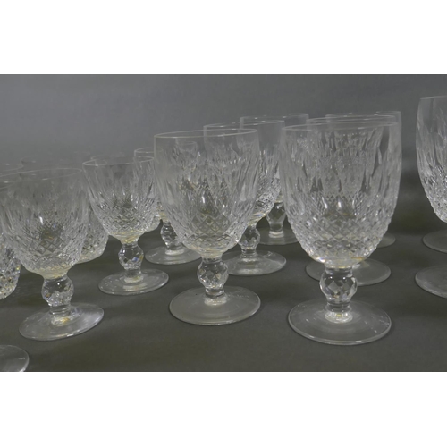 25 - A collection of Waterford 'Coleen' pattern drinking glasses