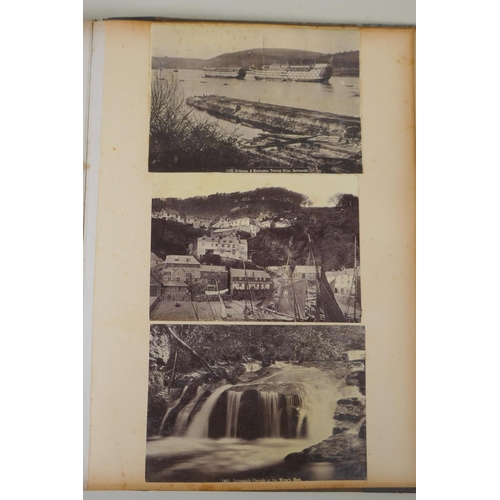 288 - An album of late C19th/early C20th photographs of European topographical scenes, many by Giorgio Som... 