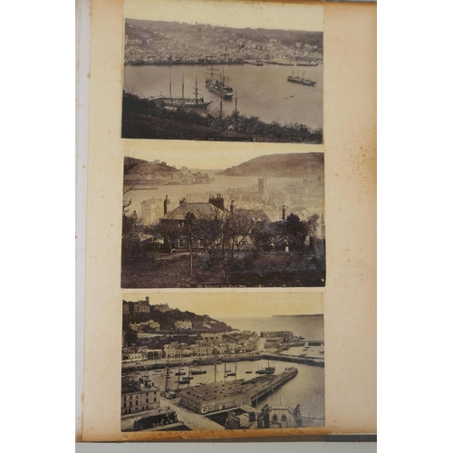 288 - An album of late C19th/early C20th photographs of European topographical scenes, many by Giorgio Som... 