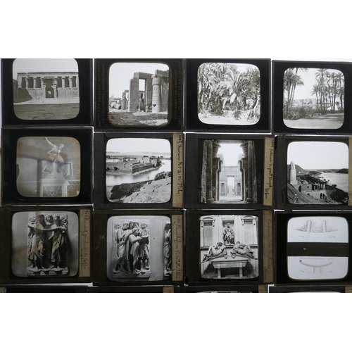 102 - Magic lantern slides by Levy & Cie, Sucre de Ferrier P.F. & Soulier, Paris, scenes of Cairo ... 