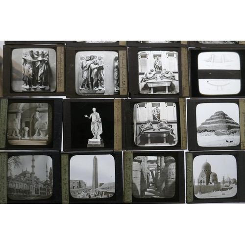 102 - Magic lantern slides by Levy & Cie, Sucre de Ferrier P.F. & Soulier, Paris, scenes of Cairo ... 