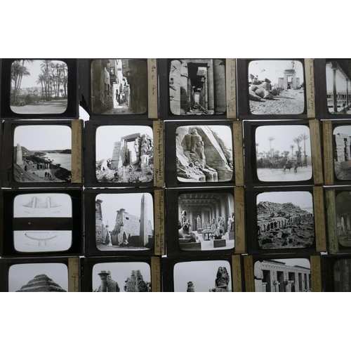 102 - Magic lantern slides by Levy & Cie, Sucre de Ferrier P.F. & Soulier, Paris, scenes of Cairo ... 