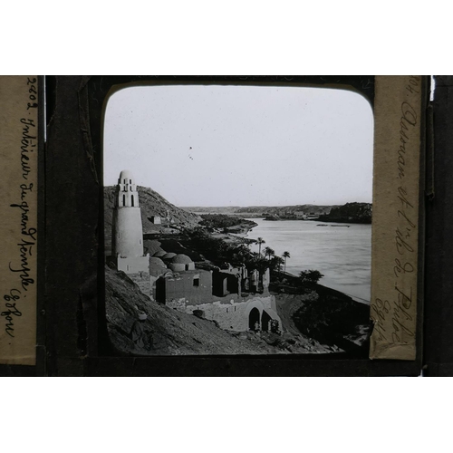 102 - Magic lantern slides by Levy & Cie, Sucre de Ferrier P.F. & Soulier, Paris, scenes of Cairo ... 