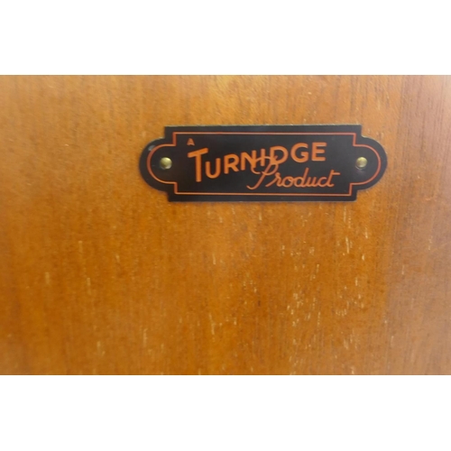 1052 - An Art Deco 'Turnidge' walnut bureau with raised chinoiserie decoration, the fall front with fitted ... 