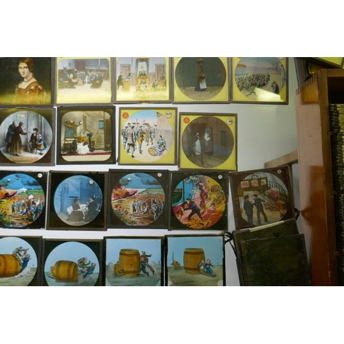 107 - Magic lantern slides, famous 'pictures of the world', 'Tale of a Tub', various stories, Salvation Ar... 