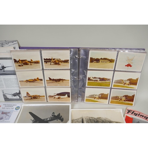 174 - A collection of C20th photographs of aircraft and other associated ephemera