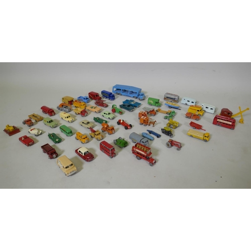 186 - A collection of Lesney Matchbox models, some pre-number, without boxes but the majority in good cond... 