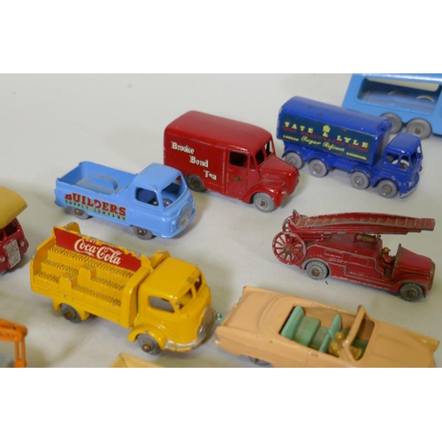 186 - A collection of Lesney Matchbox models, some pre-number, without boxes but the majority in good cond... 