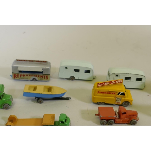 186 - A collection of Lesney Matchbox models, some pre-number, without boxes but the majority in good cond... 