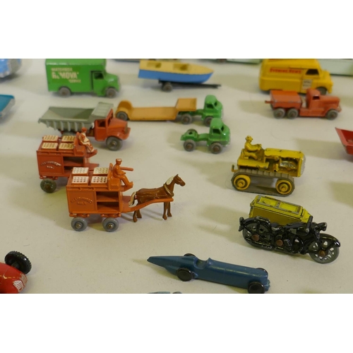 186 - A collection of Lesney Matchbox models, some pre-number, without boxes but the majority in good cond... 