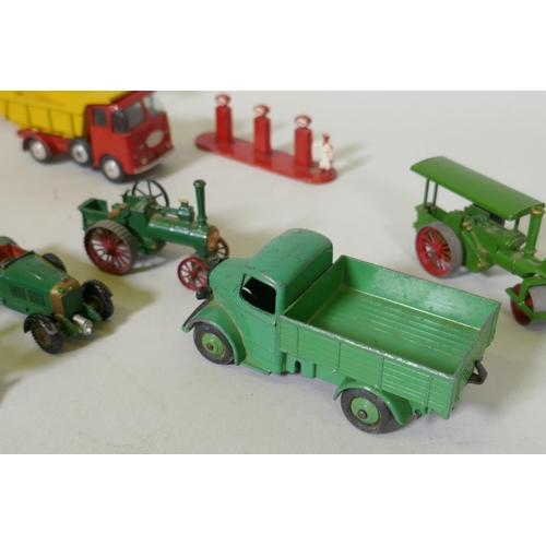 188 - Lesney Matchbox models of yesteryear, Fowler Showmen's engine road rollers etc, a Corgi ERF tipper, ... 