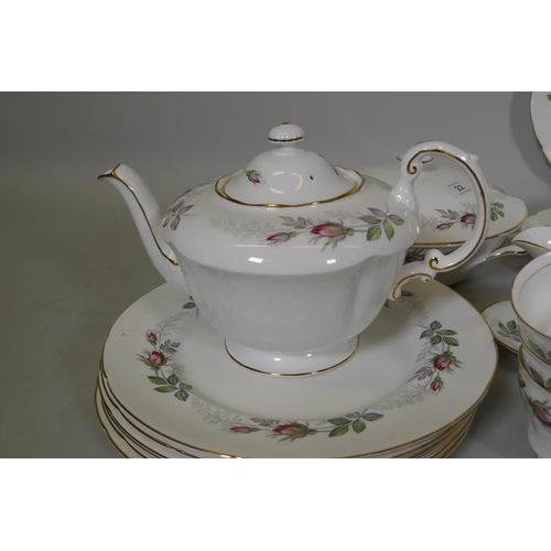 22 - A Paragon Bridal Rose six place tea/coffee set, barely used