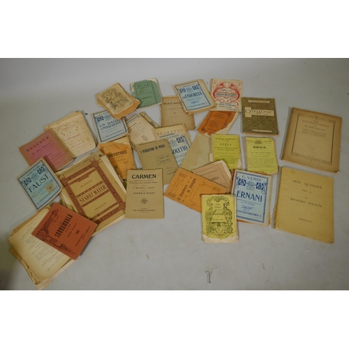 300 - A collection of opera programs, C19th and early C20th, for Italian and Maltese opera houses