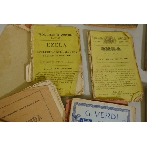 300 - A collection of opera programs, C19th and early C20th, for Italian and Maltese opera houses