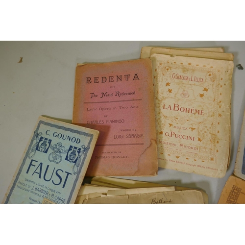 300 - A collection of opera programs, C19th and early C20th, for Italian and Maltese opera houses