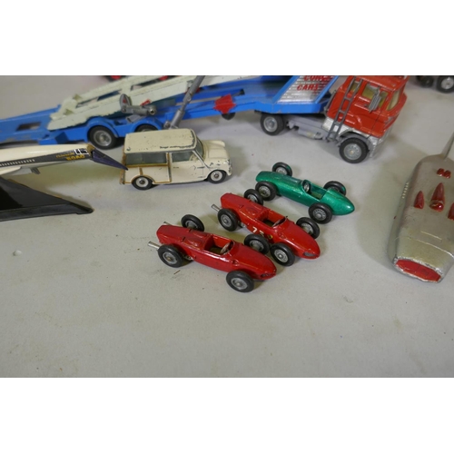 78 - Collection of Matchbox, Lesney and Corgi cars, commercial vehicles, a Hales life-like hobby kit, a H... 