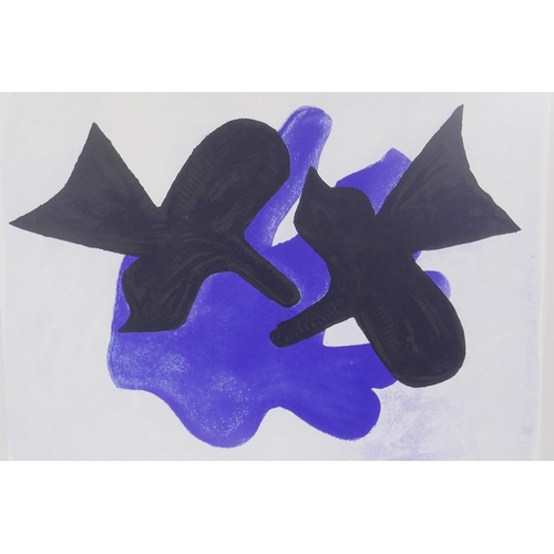 852 - After Georges Braque, (French, 1882-1963), Astra et L'Oiseau, print, labelled verso, 85 x 65cm