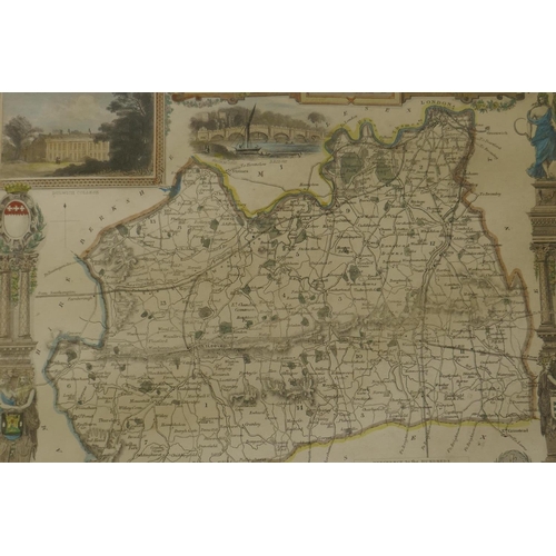 904 - C19th and later maps: Cantebrigia - Cambridge, after Braun and Hogenberg, 24 x 18cm; Oxford, after G... 