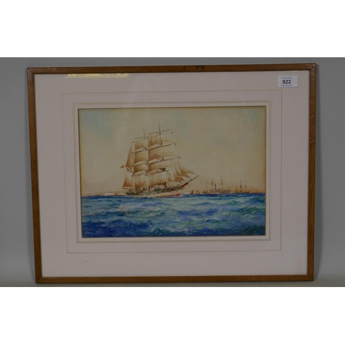 922 - William Minshall Birchall, Under the Spanish Ensign, signed, titled and dated 1925, watercolour, 36 ... 