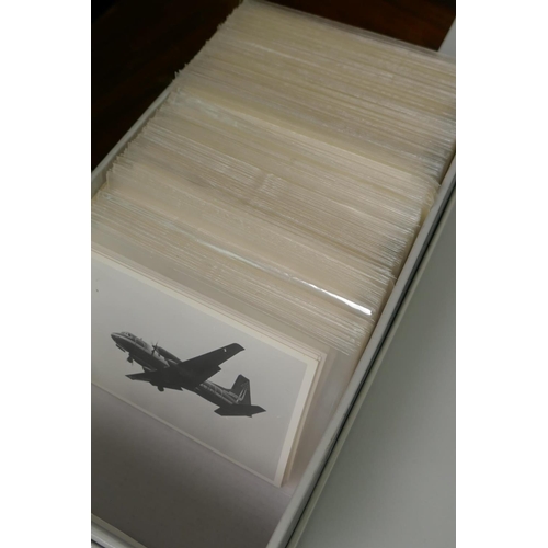 131 - A collection of black and white photographs of assorted aircraft, 14 x 9cm