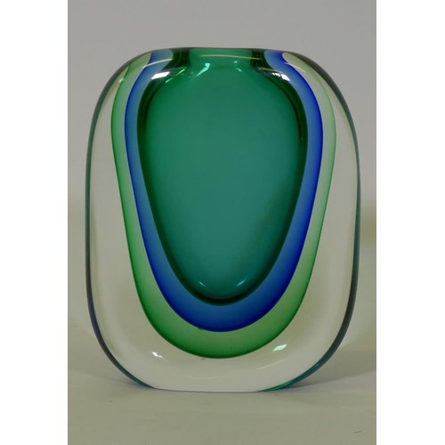 2 - A large Murano glass vase by Silvio Boll, 24cm high