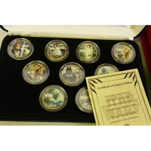 268 - Collectors 50 pence coins, Star Wars limited edition coin set, 24 £1 coins, Golden Jubilee spo... 