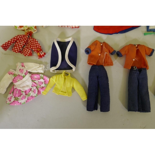 274 - Two Palitoy Pippa No.2 dolls with blonde hair, complete with costumes and accessories, in original c... 