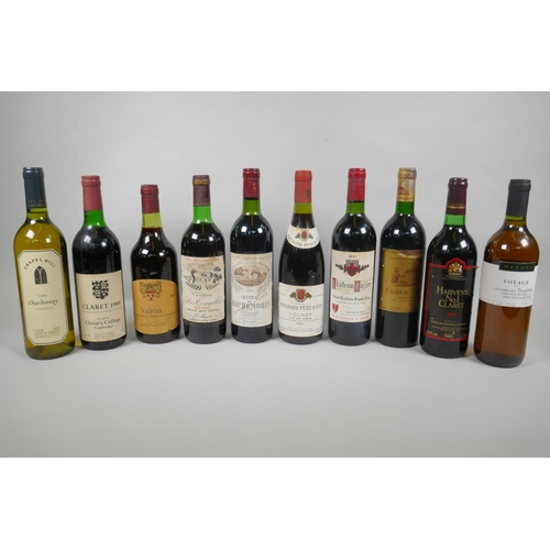 62 - Eight bottles of red wine to include Bouchard Pere & Fils - Volnay 1986; Chateau Rozier - Saint ... 