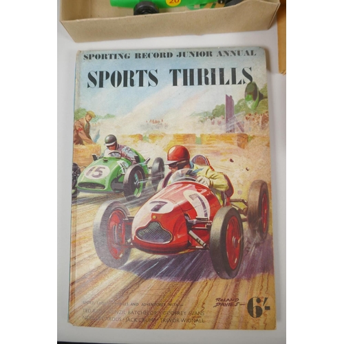 80 - A collection of vintage model kits and toys, to include a Schuco Telesteering Car 3000, an Airfix B.... 