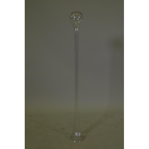 97 - A Yard o' Ale glass, 93cm long