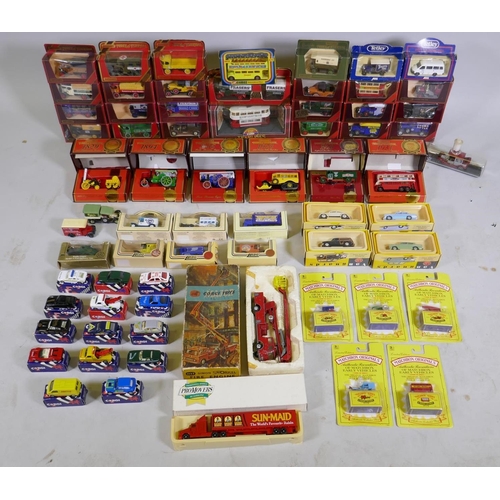 108 - A large quantity of Matchbox Models of Yesteryear, Lledo Vanguards, Corgi, Matchbox Originals, and a... 