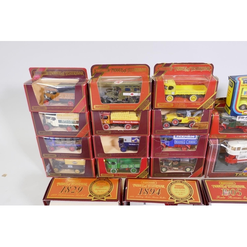 108 - A large quantity of Matchbox Models of Yesteryear, Lledo Vanguards, Corgi, Matchbox Originals, and a... 