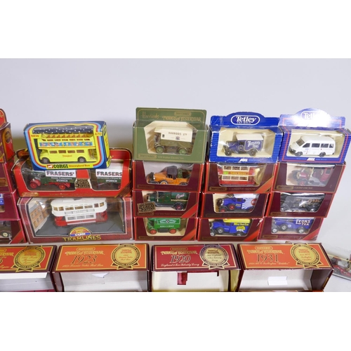 108 - A large quantity of Matchbox Models of Yesteryear, Lledo Vanguards, Corgi, Matchbox Originals, and a... 