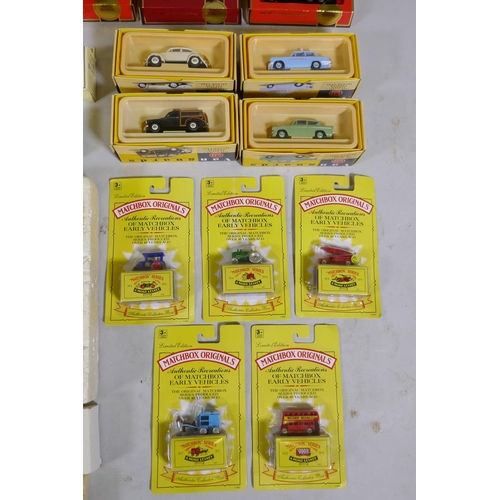 108 - A large quantity of Matchbox Models of Yesteryear, Lledo Vanguards, Corgi, Matchbox Originals, and a... 