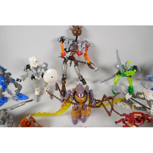 110 - A collection of Hasbro Transformers Beast Wars Biocombat action figures, with instructions, and a co... 