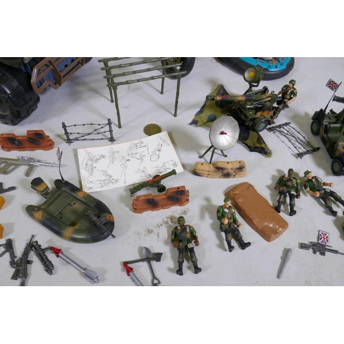 111 - A collection of 90s Action Man toys, vehicles and equipment, and a quantity of Elite Force Action fi... 