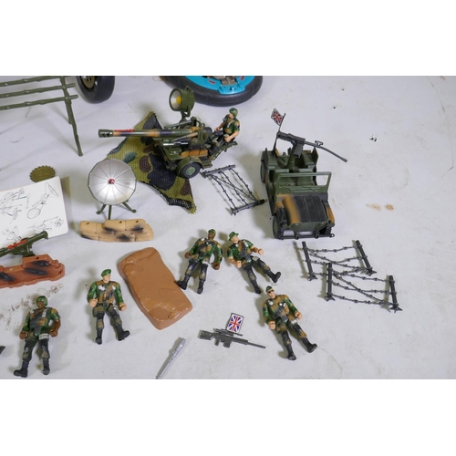 111 - A collection of 90s Action Man toys, vehicles and equipment, and a quantity of Elite Force Action fi... 